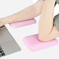 Elbow Rest Pads for Desk, Pink Ergonomic Wrist Rest Pad Arm Rest Pads with Memory Foam & Non-Slip Base, Armrest Cushion Support Pad Relieve Elbow and Wrist Pain for Computer, Office, 2 Packs