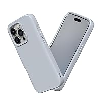 RhinoShield Case Compatible with [iPhone 15 Pro Max] | SolidSuit - Shock Absorbent Slim Design Protective Cover with Premium Matte Finish 3.5M / 11ft Drop Protection - Ash Grey