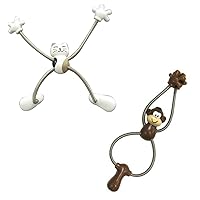 Wrapables Spider Magnet Set of 2- Cat & Monkey