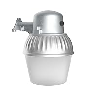 Lithonia Lighting OALS10 Outdoor LED Area Light with Photocell Dusk-to-Dawn, Gray