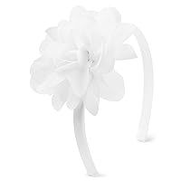 Gymboree Girls and Toddler Headbands and Hair Accessories, White Flower Hb, One Size