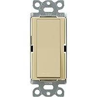 Lutron Claro On/Off Switch, 15-Amp/3-Way, CA-3PS-IV, Ivory