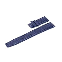 20mm Blue Crocodile Handmade Straps For IWC Portuguese Watches