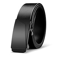 Toothless Belt With Automatic Buckle For Young Men's Casual Business Leather Belt