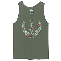 Cool Vices and Virtuess Till Death Floral Flower Summer Vacation Palm Tropical Men's Tank Top