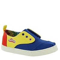 TOMS Cordones Cupsole Tiny Boys' Infant-Toddler Slip On 9 M US Toddler Yellow-Blue-Multi