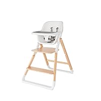 Ergobaby Evolve Baby Essentials Portable High Chair, Natural Wood
