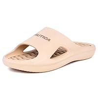 Nautica Men's Athletic Slides Sport Shower Sandals for Indoor & Outdoor - Lightweight, Durable and Comfortable