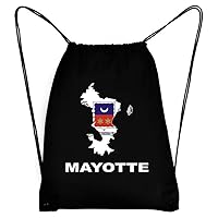 Mayotte Country Map Color Sport Bag 18
