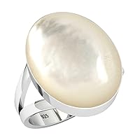 925 Sterling Silver Handmade Ring for Women 12x16 Oval Gemstone Boho Silver Jewelry for Gift (99029_R)