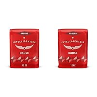 Intelligentsia Coffee, Light Roast Ground Coffee - House 12 Ounce Bag with Flavor Notes of Milk Chocolate, Citrus, and Apple (Pack of 2)