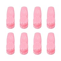 TOPINCN 8PCS Hand Pressure Point Tool Plastic Hand Acupressure Clip for Between Thumb and Index Migraine Headache Relief (Pink)