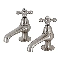 Kingston Brass CC7L8 Vintage Basin Tap Faucet, Brushed Nickel 4 x 3.5 x 1.75