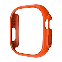 Watch Cover for Apple Watch Ultra 49mm Hard PC Protective Case Hollow Frame Bumper for iwatch 8 Pro/Ultra (Color : Orange, Size : Ultra 49MM)