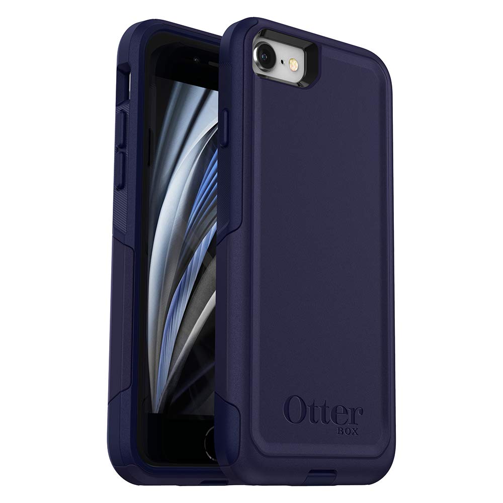 OtterBox iPhone SE 3rd & 2nd Gen, iPhone 8 & iPhone 7 (Not Compatible with Plus Sized Models) Commuter Series Case - INDIGO WAY, Slim & Tough, Pocket-Friendly, with Port Protection