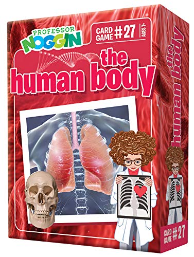 Professor Noggin's Human Body Trivia Card Game - an Educational Trivia Based Card Game for Kids - Trivia, True or False, and Multiple Choice - Ages 7+ - Contains 30 Trivia Cards