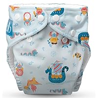1 Pack - Reusable Cloth Diaper One Size - The Vikings