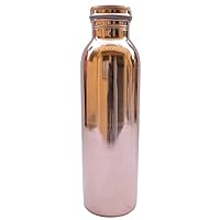 Devyom INC Pure Copper Water Bottle for Ayurvedic Health Benefits | Joint Free, Leak Proof