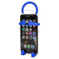 Silicon Flexible Cell Phone Holder, (Blue)