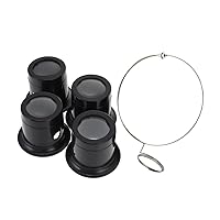 BESTOYARD 4 Sets Eye Clip Magnifier Repair Precision Tool Watches Watch Loupe Jewelry Accessories Loupes Watch Repair Eye Loupe Mutitool Blindfold 20x Tools for Glass