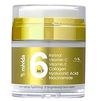 Retinol Cream For Face & Neck | Anti-Wrinkle Collagen Cream | Anti Aging Cream, Retinol Moisturizer for Face and Neck, Wrinkle Cream for Face | Day and Night | For Women and Men | 1.7 fl oz