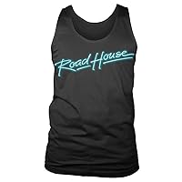 Officially Licensed Road House Logo Tank Top Vest Vest (Black)