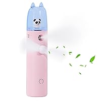 Handheld Mini Fan3 IN 1 Hand Portable Cute USB Pocket With Misting and Flashlight Gift for Women Summer Essentials Hanheld Usb Mini FanMisting Portable