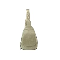 Le Miel Crossbody Fanny Pack Bag - Sleek PU Leather and Secure Zipper Design for Women - Grey(LQ210-1)