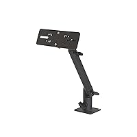Marine Electronic Mount, Fish Finder Bracket, Anodized Aluminum 350 Degree Swivel Monitor Mount with Adjustable Height, Easy Install, Mounting Plate Fits Most Monitors