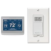 Home WiFi Thermostat + RPLS730B Programmable Light Switch