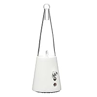 Exquisite Nebulizing Essential Oil Diffuser for Aromatherapy by Organic Aromas - White-Colored Wood Base with Glass Reservoir (White) …