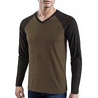Men's Casual Classic Slim Fit Short/Long Sleeve V Neck Workout Baseball Hiking Jersey T Shirts