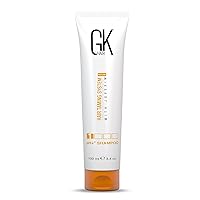 GK HAIR Global Keratin pH+ Pre-Treatment Clarifying Shampoo (3.4 Fl Oz/100ml) For Preps Hair Deep Cleansing,Removes Impurities -With Aloe Vera, Vitamins & Natural Oils All Hair Types Men and Women