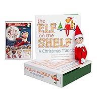 The Elf on the Shelf Box Set North Pole Blue-Eyed Boy Light Tone Elf with Book and an Elf's Story DVD (2 Item Bundle)