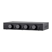 Monoprice SSVC-4.1 Single Input 4-Channel Speaker Selector with Volume Control, Impedance Protection, Individual Zone On/Off Buttons, Black, Model Number: 138159