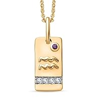 Shop LC Multi Gemstone 925 Sterling Silver Vermeil Yellow Gold Plated Lion Pendant Necklace for Women Jewelry Size 20