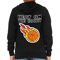 Cool Basketball Back Print Kids' Full-Zip Hoodie - Quote Hooded Sweatshirt - Cute Design Kids' Hoodie
