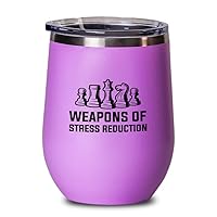 Chess Pink Wine Tumbler 12oz - Of Stress Reduction - Funny Chess Gifts Set Board Pieces Horse Knight Player Game Pawn Strategy
