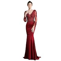 Gerrit Sequin Long Oversized Women's Performance Dress, Banquet Evening Dress
