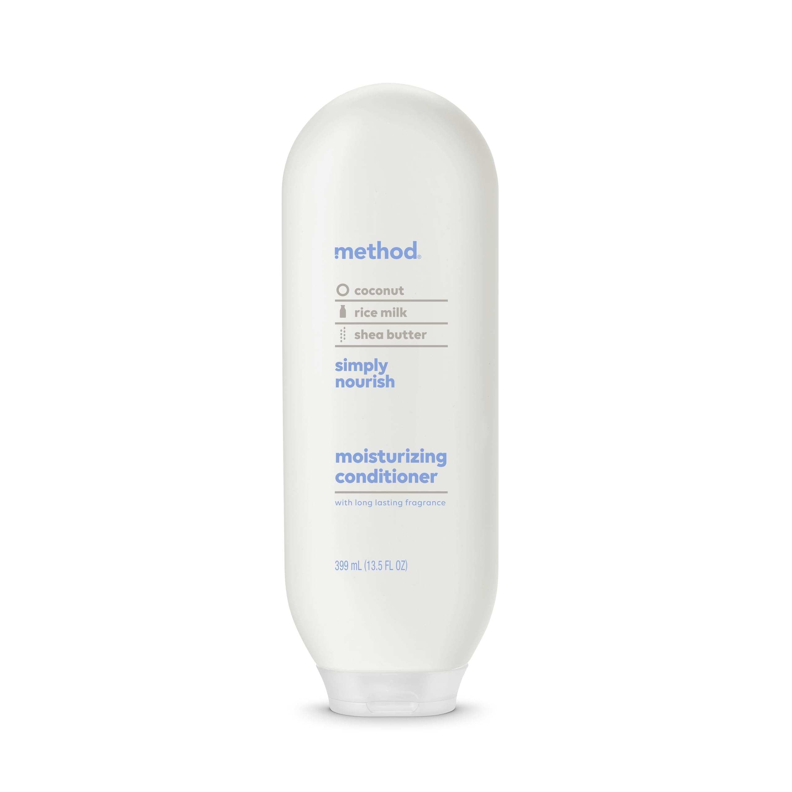 Method Moisturizing Conditioner, Simply Nourish with Shea Butter, Coconut, and Rice Milk Scent Notes, Paraben and Sulfate Free, 13.5 oz (Pack of 1)