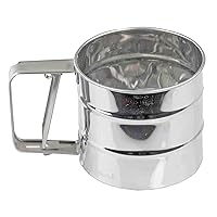 Home Basics Stainless Steel Flour Sifter,Silver