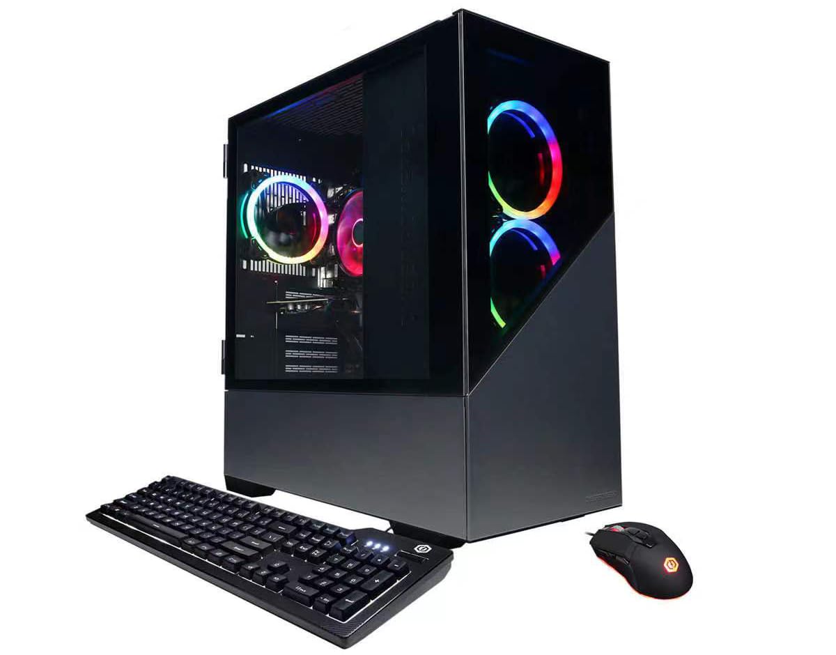 CyberpowerPC Gamer Xtreme Gaming PC Desktop, 13th Gen Intel Core i5-13400KF, NVIDIA Geforce RTX 4060 8GB, 32GB RAM, 2TB SSD, Windows 11 Home, Black