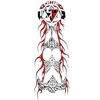 5Pcs 15 * 45Cm Large Waterproof Tattoo Sticker Temporary Tattoo Arm Leg Body Art Makeup Skin Beauty