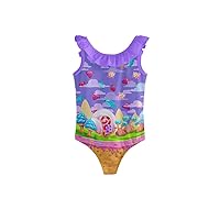 PattyCandy Candyland Lollipop Cupcakes Tea Time Pattern Tankini & One Piece Swimsuit for Little and Big Girls