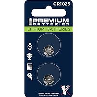 Premium Renata CR1025 Lithium 3V Coin Cell - Swiss Engineered High Capacity Batteries (2 Pack)
