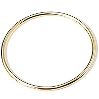 Jude Jewelers Stainless Steel Classical Simple Plain Polished Round Circle Bangle Bracelet