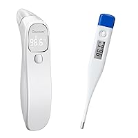 [Value Bundle] Berrcom Forehead and Ear Thermometer ET005 & Berrcom Digital Thermometer for Adults and Kids DT007