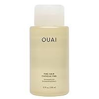 OUAI Fine Shampoo - Volumizing Shampoo with Strengthening Keratin, Biotin & Chia Seed Oil for Fine Hair - Delivers Clean, Weightless Body - Paraben, Phthalate & Sulfate Free Hair Care - 10 fl oz
