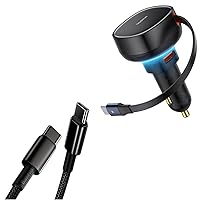 Baseus 100W PD 5A QC 4.0 Fast Charging Cable & 60W USB C Car Charger