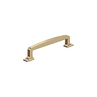 Amerock | Cabinet Pull | Champagne Bronze | 5-1/16 in (128 mm) Center-to-Center Drawer Pull | Westerly | Kitchen and Bath Hardware | Furniture Hardware